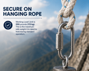 50 Pcs T316 Stainless Steel 5/32" Quick Link Chain Connector with 250 Lbs WLL for Chain, Rope, and Cable