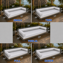 STYLE 6 - Mattress & Pillow Bolster Cushion Cover and Insert for Outdoor Indoor Daybed Porch Swing Bed