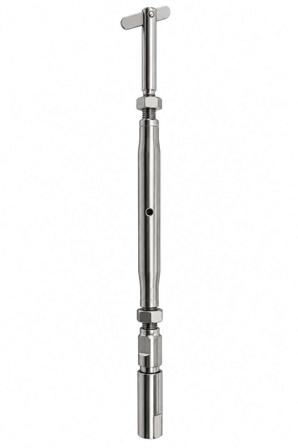 4 Pc Set Marine Boat Stainless Steel Swageless and Drop Pin Turnbuckle for Cable Wire Rope, Adjustable Railing Tensioner for Deck, Stair, Dock