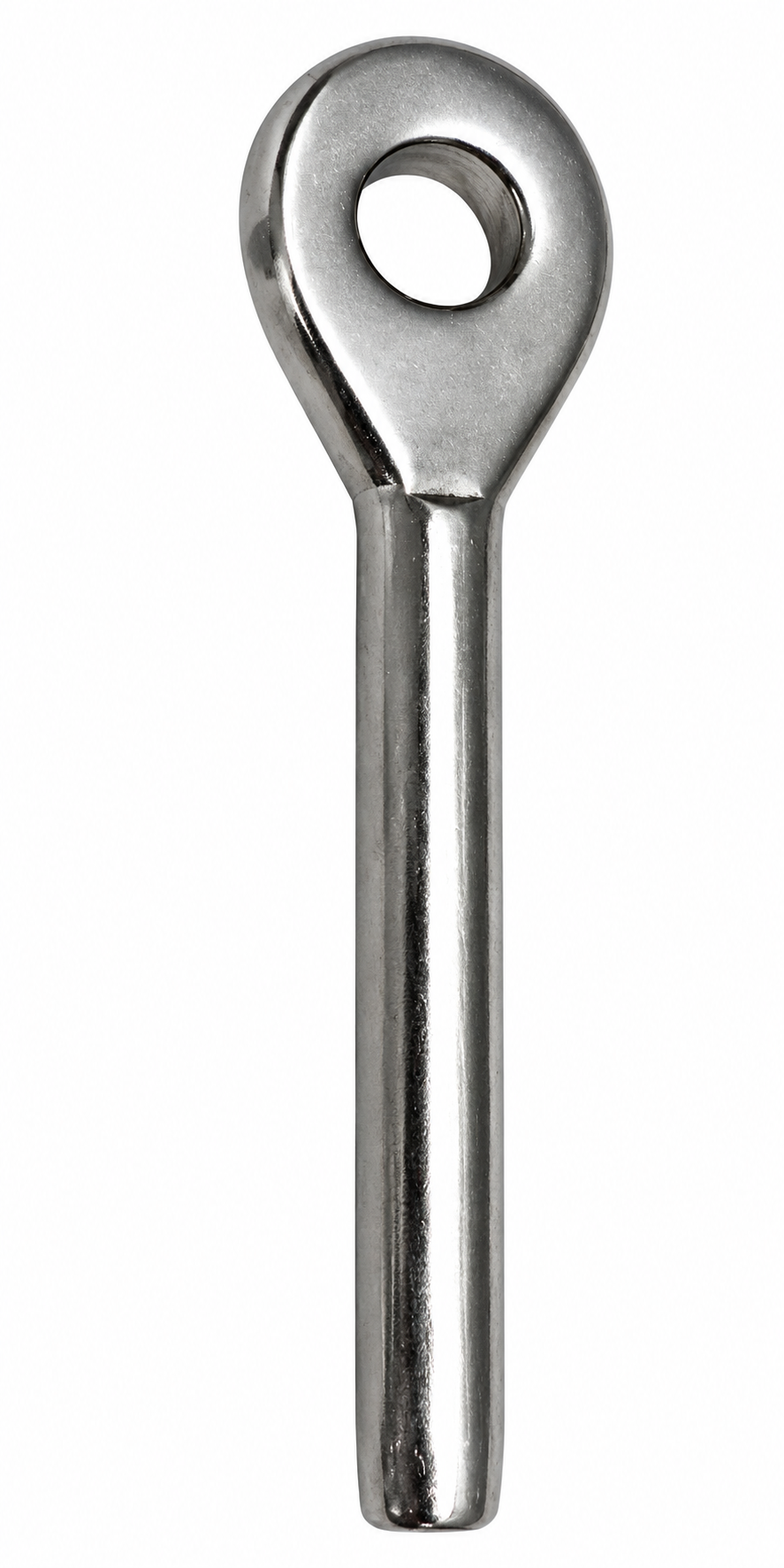 5 Pc Set T316 Stainless Steel Hand Swage Marine Eye, 1/8", 3/16", and 1/4" Cable Eye Terminal for Wire Rope