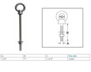 Marine Boat T316 Stainless Steel Shoulder Eye Bolt