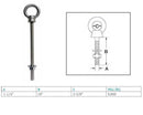 Marine Boat T316 Stainless Steel Shoulder Eye Bolt