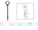 Marine Boat T316 Stainless Steel Shoulder Eye Bolt