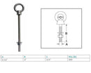 Marine Boat T316 Stainless Steel Shoulder Eye Bolt