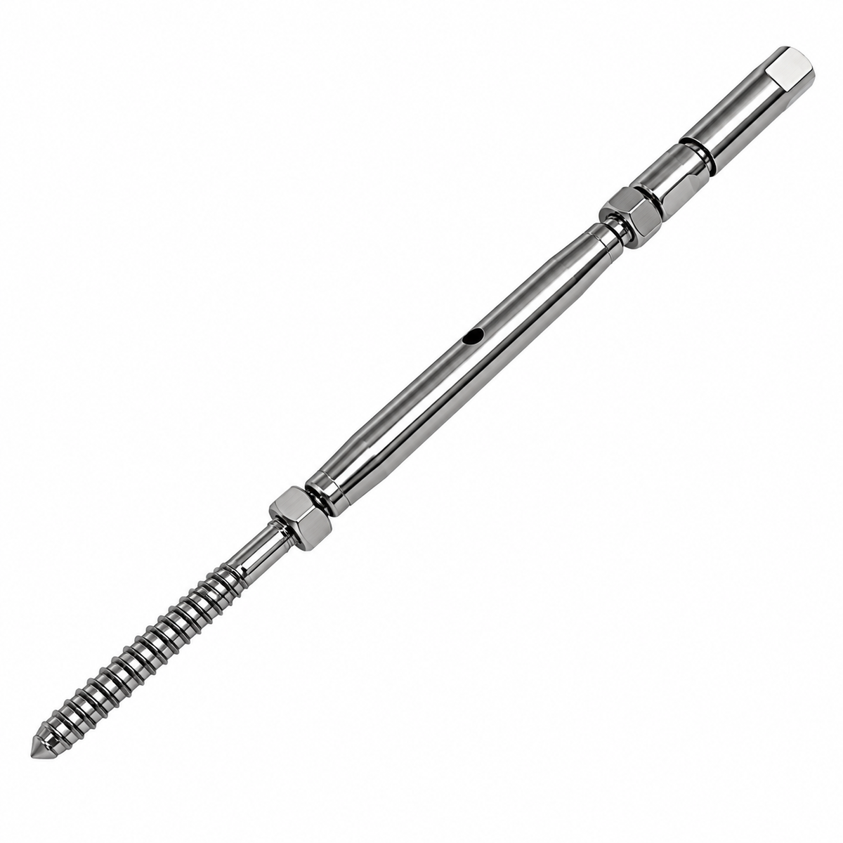 10 Pc Set Marine T316 Stainless Steel Swageless and Lag Turnbuckle for Cable Wire Rope, Deck Railing Terminal Fitting