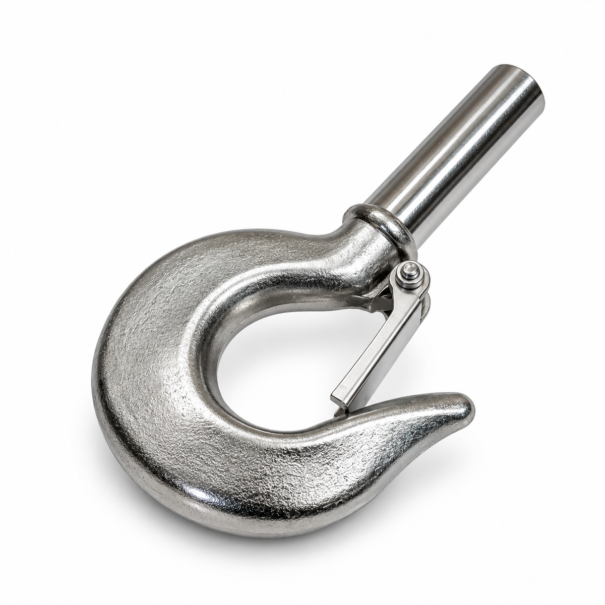 4 Pc Set Marine T316 Stainless Steel Shank Hook, Drop Forged Rigging Hook for Chain, Cable, Rope, Boat, Dock