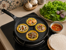 Banh Xeo Pan 4 Cup Nonstick Mini Pancake Pan, Vietnamese Banh Xeo Maker Skillet, Egg Pan for Crispy Crepes, Aebleskiver Style Snacks