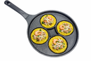 Banh Xeo Pan 4 Cup Nonstick Mini Pancake Pan, Vietnamese Banh Xeo Maker Skillet, Egg Pan for Crispy Crepes, Aebleskiver Style Snacks