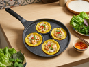 Banh Xeo Pan 4 Cup Nonstick Mini Pancake Pan, Vietnamese Banh Xeo Maker Skillet, Egg Pan for Crispy Crepes, Aebleskiver Style Snacks