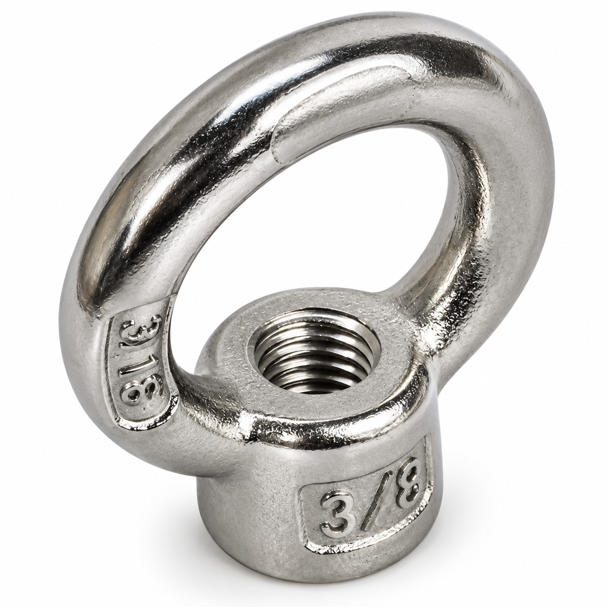 5 Pc Set Stainless Steel 316 Lifting Eye Nut, UNC Tap Thread Eye Nut Size 1/4" to 1-1/4" for Rigging, Lifting, and Marine Hardware