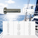 Marine Boat 316 Stainless Steel Clevis Pin, Round Pin Hitch Hardware for Yacht, Sailing, Rigging, and Deck Fittings