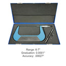 Outside Micrometer Ratchet Stop Hardened Spindle Precision Tool for Machinists