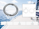 Marine Boat T316 Stainless Steel Ring Catch O-Ring, Yacht Sailing Hardware for Deck, Dock, Rope, Line, Latch, and Marine Use