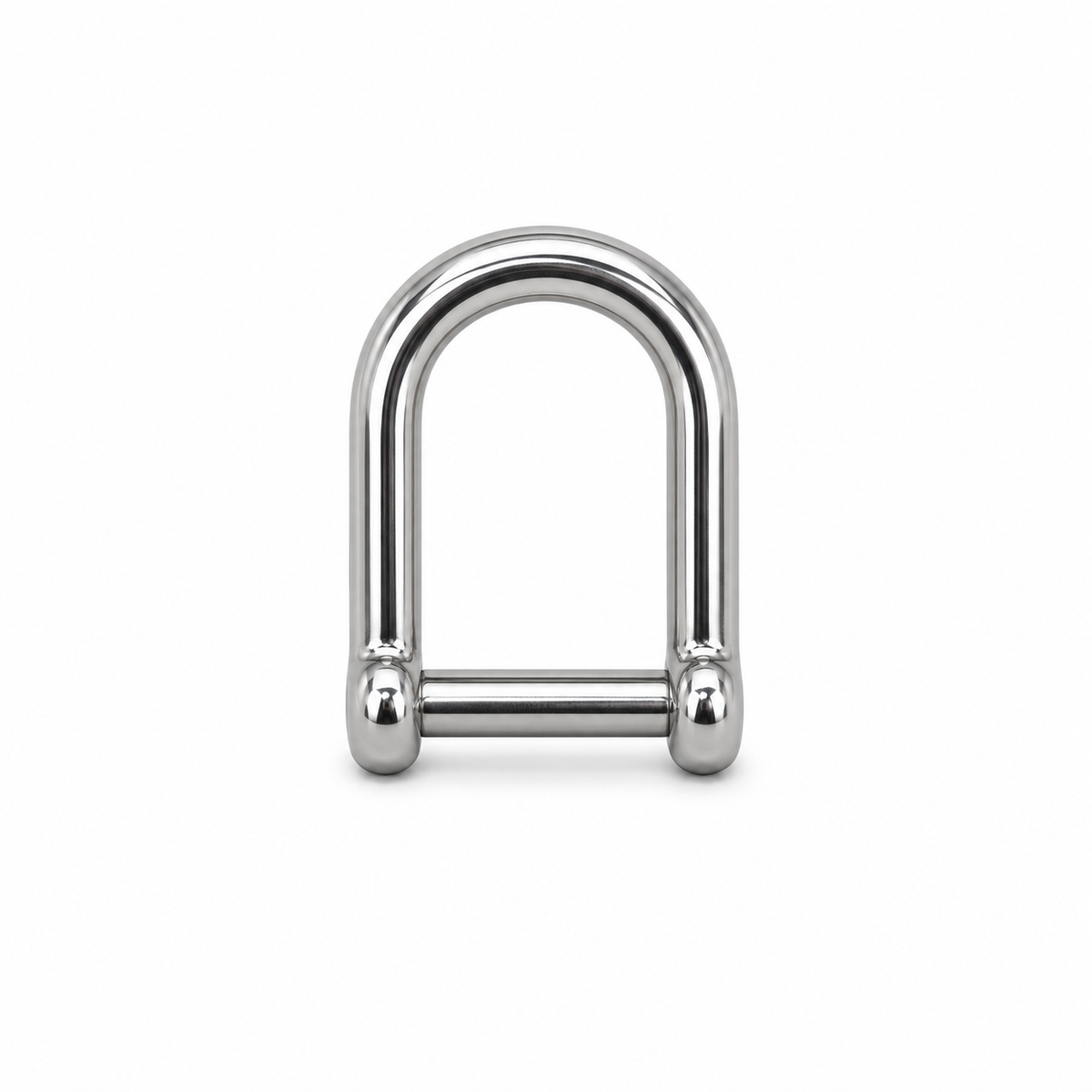 4 Pc Set T316 Stainless Steel Screw Pin Wide D Shackle, No Snag Pin Marine Grade Shackle for Boat, Chain, Rope, and Rigging