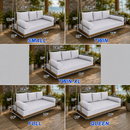 STYLE 3 - Mattress & Pillow Bolster Cushion for Outdoor Indoor Daybed Porch Swing Bed | COVERS ONLY |