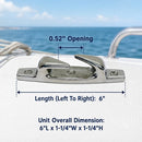 10 Pc Set Marine Stainless Steel Skene Chocks, Top Mount Dock Deck Rope Chocks for Boat, Yacht, Sailboat