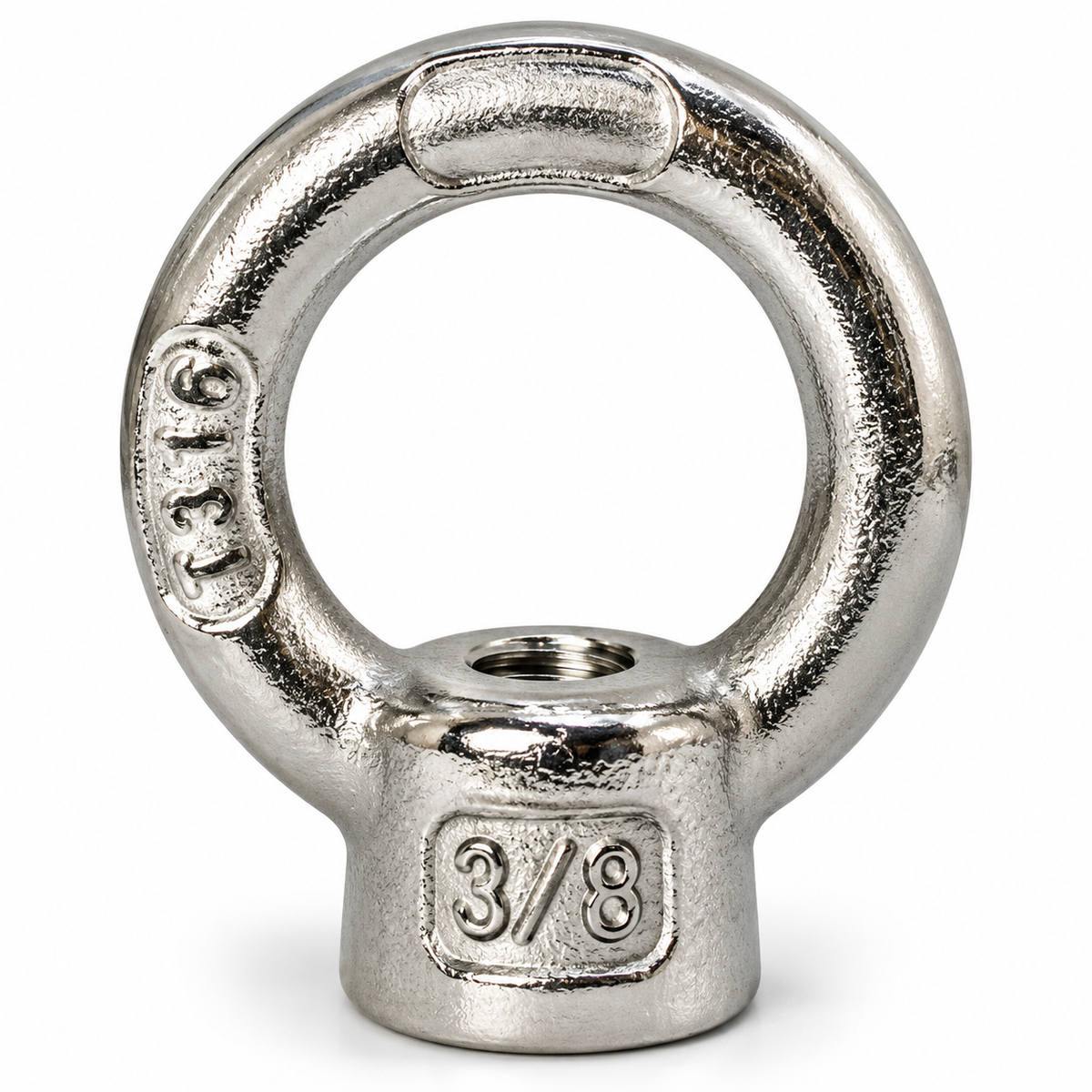 5 Pc Set Stainless Steel 316 Lifting Eye Nut, UNC Tap Thread Eye Nut Size 1/4" to 1-1/4" for Rigging, Lifting, and Marine Hardware