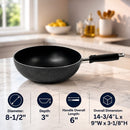 8"/9"/10"/11"/12"/13" Aluminum Nonstick Coating Frying Pan Cooking Pot Cookware