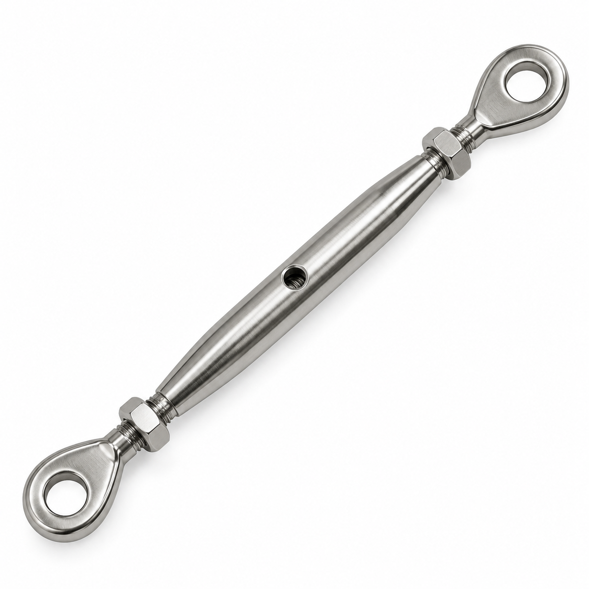 5 Pc Set T316 Stainless Steel Eye Eye Closed Body Turnbuckle, Marine Rigging Tensioner 3/16", 1/4", 5/16", and 3/8" Sizes