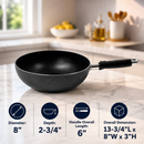 8"/9"/10"/11"/12"/13" Aluminum Nonstick Coating Frying Pan Cooking Pot Cookware