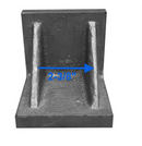 Webbed End 3x3x3 4x4x4 5x5x5 Ground Angle Plate High Tensile Cast Iron
