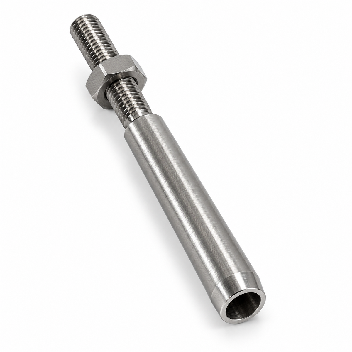 4 Pc Set Marine T316 Stainless Steel Hand Swage Stud, Swage Terminal Cable Rail Fitting for Deck, Dock, and Wire Rope Railing
