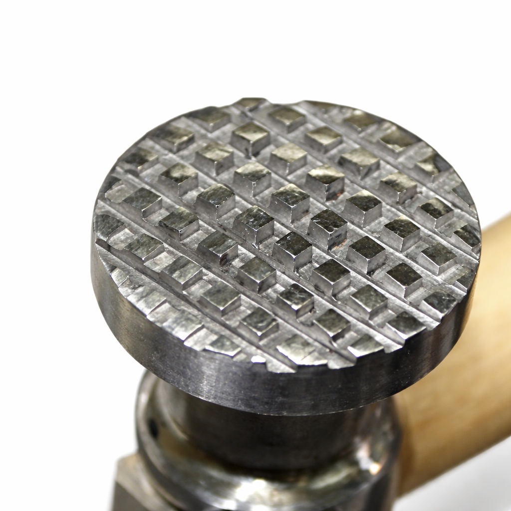 Square & Line Hammer for Metal Texturing – 10.5" Professional Textured Metal Forming Tool