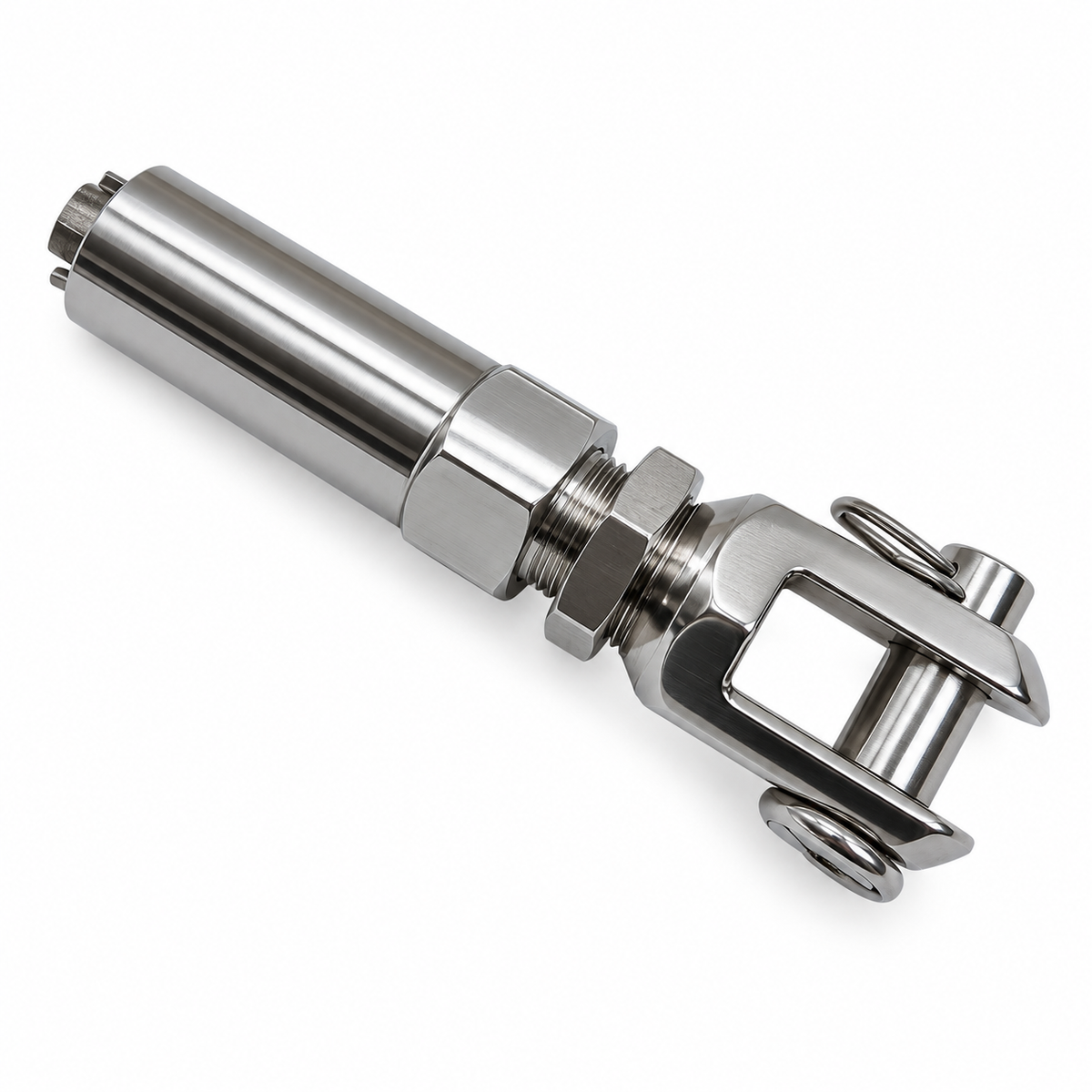 4 Pc Set Marine T316 Stainless Steel Swageless Jaw Terminal for Cable Wire Rail, Wire Rope Railing Fitting for Deck, Dock, and Outdoor Use