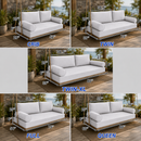 STYLE 2 - Mattress & Pillow Bolster Cushion Cover and Insert for Outdoor Indoor Daybed Porch Swing Bed