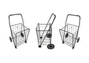 MEDIUM, LARGE Foldable Single Basket Grocery Shopping Cart