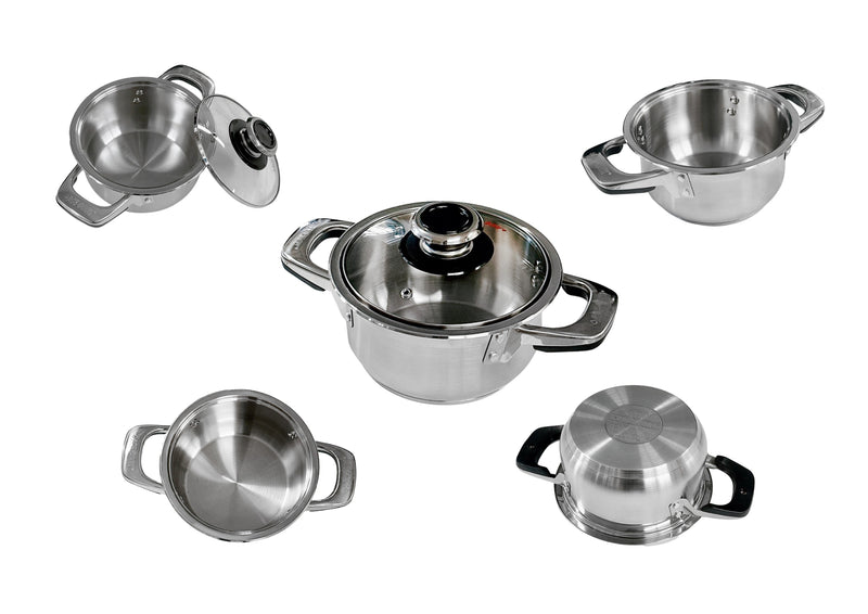 3 Qt, 4 Qt Stainless Steel Stockpot Cooking Pot Glass Lid Boiling Pot Cookware