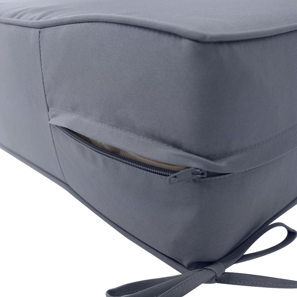 Large Size 26"x30"x6" Outdoor Deep Seat Cushion, Water Repellent, Patio Deep Seat Backrest Cushion Insert & Cover Set