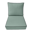 Large Size 26"x30"x6" Outdoor Deep Seat Cushion, Water Repellent, Patio Deep Seat Backrest Cushion Insert & Cover Set