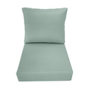 Large Size 26"x30"x6" Outdoor Deep Seat Cushion, Water Repellent, Patio Deep Seat Backrest Cushion Insert & Cover Set
