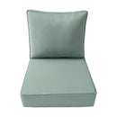 Large Size 26"x30"x6" Outdoor Deep Seat Cushion, Water Repellent, Patio Deep Seat Backrest Cushion Insert & Cover Set
