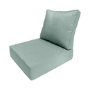 Large Size 26"x30"x6" Outdoor Deep Seat Cushion, Water Repellent, Patio Deep Seat Backrest Cushion Insert & Cover Set