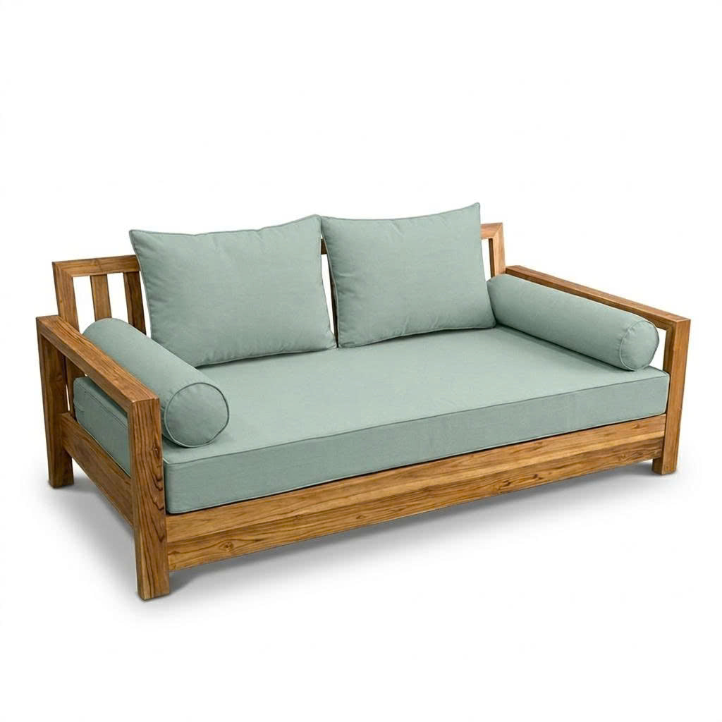 STYLE 1 - Mattress & Pillow Bolster Cushion Cover and Insert for Outdoor Indoor Daybed Porch Swing Bed Crib Size