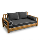 STYLE 1 - Mattress & Pillow Bolster Cushion Cover and Insert for Outdoor Indoor Daybed Porch Swing Bed Crib Size