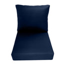 Large Size 26"x30"x6" Outdoor Deep Seat Cushion, Water Repellent, Patio Deep Seat Backrest Cushion Insert & Cover Set