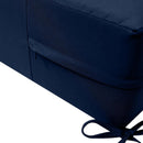 Large Size 26"x30"x6" Outdoor Deep Seat Cushion, Water Repellent, Patio Deep Seat Backrest Cushion Insert & Cover Set