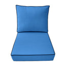 Large Size 26"x30"x6" Outdoor Deep Seat Cushion, Water Repellent, Patio Deep Seat Backrest Cushion Insert & Cover Set