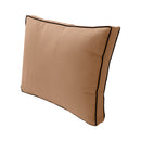 Large Size 26"x30"x6" Outdoor Deep Seat Cushion, Water Repellent, Patio Deep Seat Backrest Cushion Insert & Cover Set