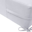 Large Size 26"x30"x6" Outdoor Deep Seat Cushion, Water Repellent, Patio Deep Seat Backrest Cushion Insert & Cover Set