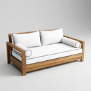 STYLE 2 - Mattress & Pillow Bolster Cushion Cover and Insert for Outdoor Indoor Daybed Porch Swing Bed Twin Size