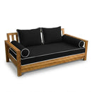 STYLE 1 - Mattress & Pillow Bolster Cushion Cover and Insert for Outdoor Indoor Daybed Porch Swing Bed Crib Size