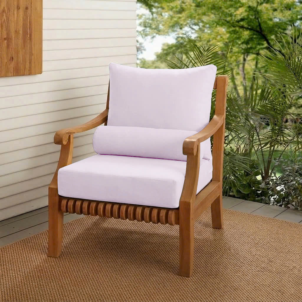 |COVER ONLY| Large Size 26x30x6 Knife Edge Outdoor Deep Seat Backrest Cushion with Bolster, Water Repellent, Patio Cushion Slipcovers Replacement AD107