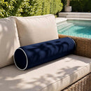Large Size 26"x6" Outdoor Bolster Pillow Water Repellent Decorative Bolster Pillow Insert and Cover for Porch Swing Couch Sofa Cushion Patio Furniture