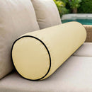 Large Size 26"x6" Outdoor Bolster Pillow Water Repellent Decorative Bolster Pillow Insert and Cover for Porch Swing Couch Sofa Cushion Patio Furniture