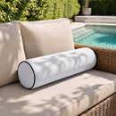 Large Size 26"x6" Outdoor Bolster Pillow Water Repellent Decorative Bolster Pillow Insert and Cover for Porch Swing Couch Sofa Cushion Patio Furniture