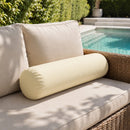 Knife Edge Large Size 26x6 Outdoor Bolster Pillow Water Repellent Decorative Bolster Pillow Insert and Cover Set For Patio Daybed Porch Swing AD103